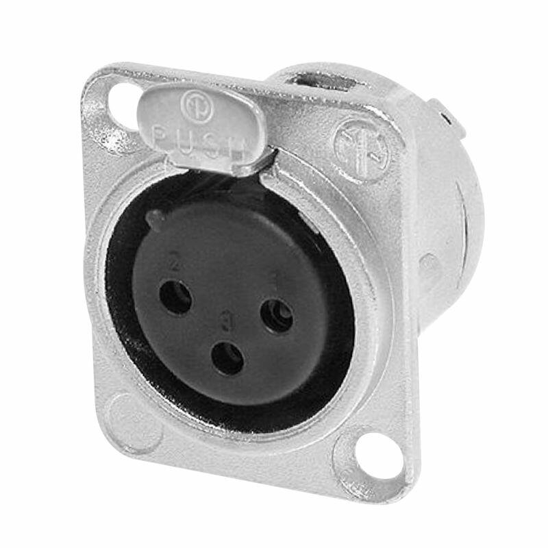 Neutrik NC3-FDL1, 3 pin XLR Female Chassis Socket