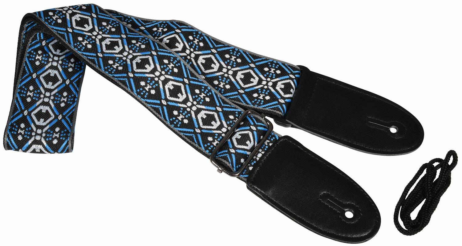 Chord Blue Jacquard Deluxe Guitar Strap 173.127UK