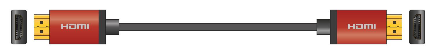 AV:Link 4K Colour Shell HDMI Lead 3.0m Red - 112.233UK