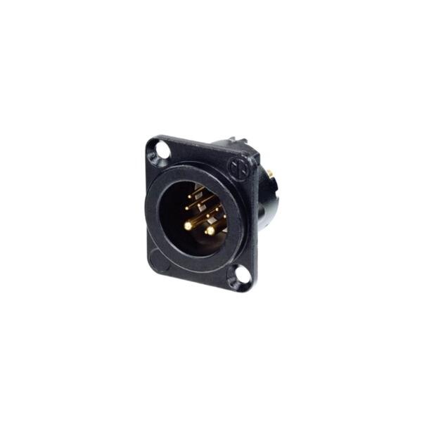 Neutrik NC10MD-LX-B, 8+2 Pole Male XLR Chassis Plug