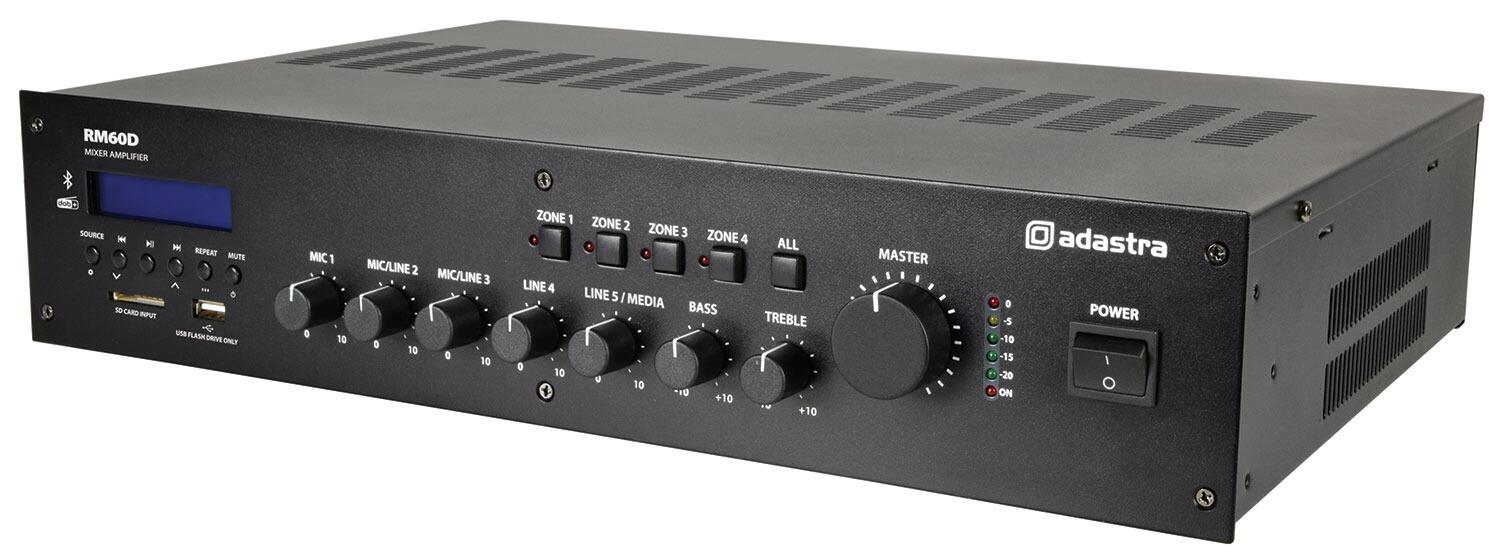 Adastra RM60D Mixer Amplifier 100V BT/DAB+, 60w, 953.223UK