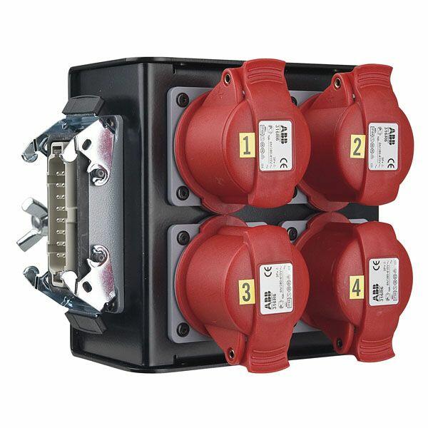 Showgear Breakoutbox Harting 4 CEE red (70297)