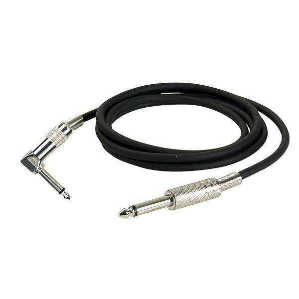 DAP Jack to Jack 90âˆšâˆ 6 mtr Metal plugs black shielded