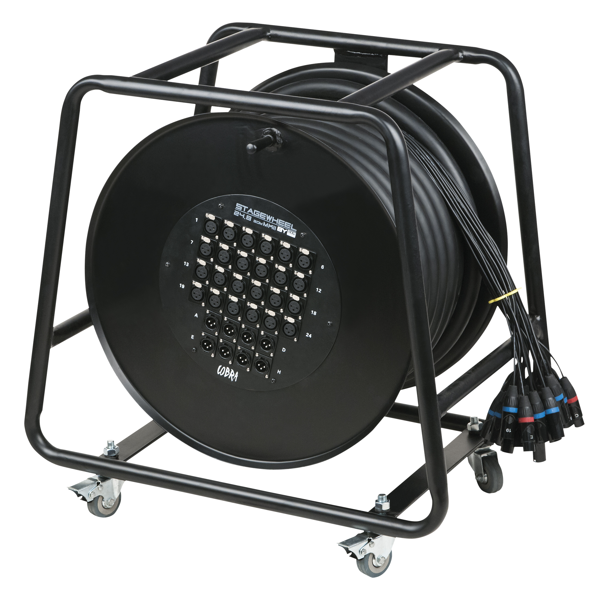 DAP CobraX Stagewheel 24/8 - 24 Inputs / 8 Outputs - 30m