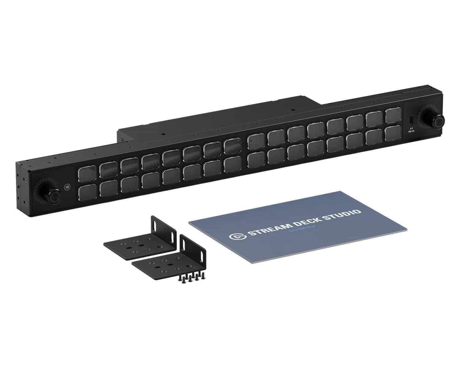 Streamdeck Rack Elgato StreamDeck Studio USB Rack Controller w/ 32 Custom LCD Keys 1U