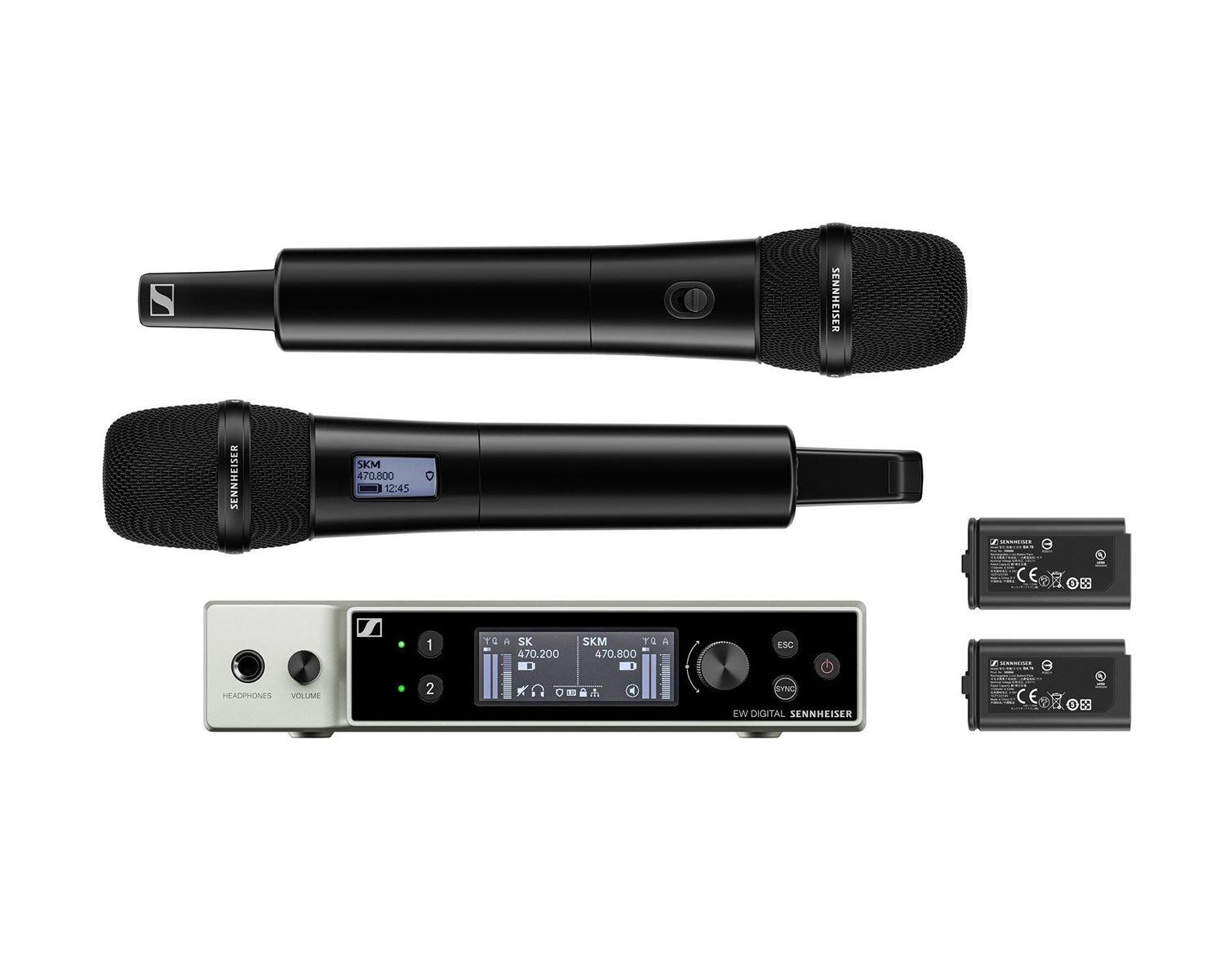 Sennheiser EW-DX 835 SET, DUAL Wireless Hand Held System CH38