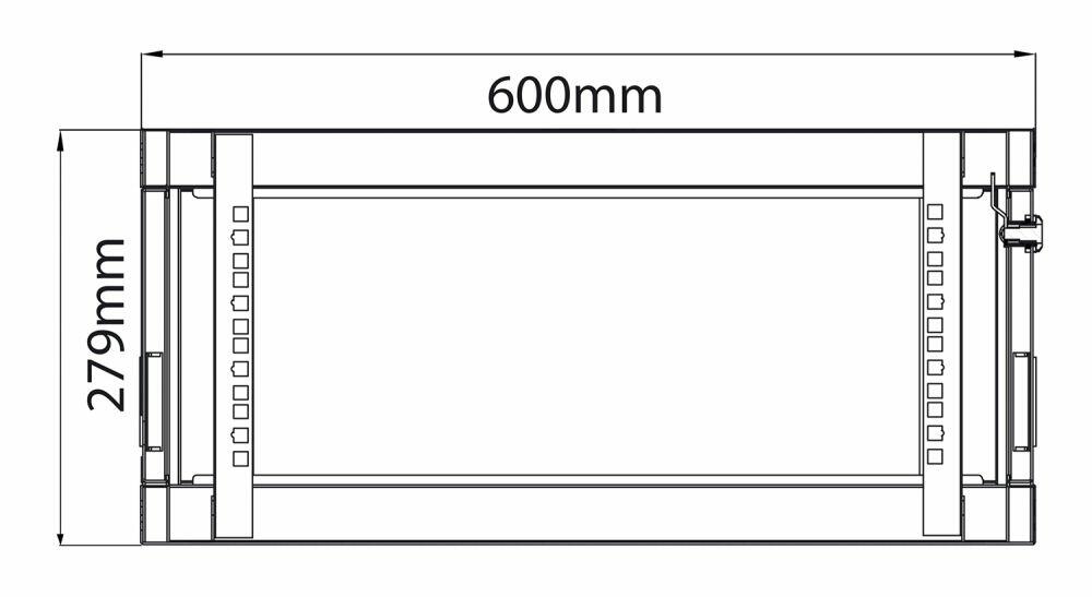 Adastra RC4U600 Rack Cabinet 4U x 600mm Deep - 953.604UK
