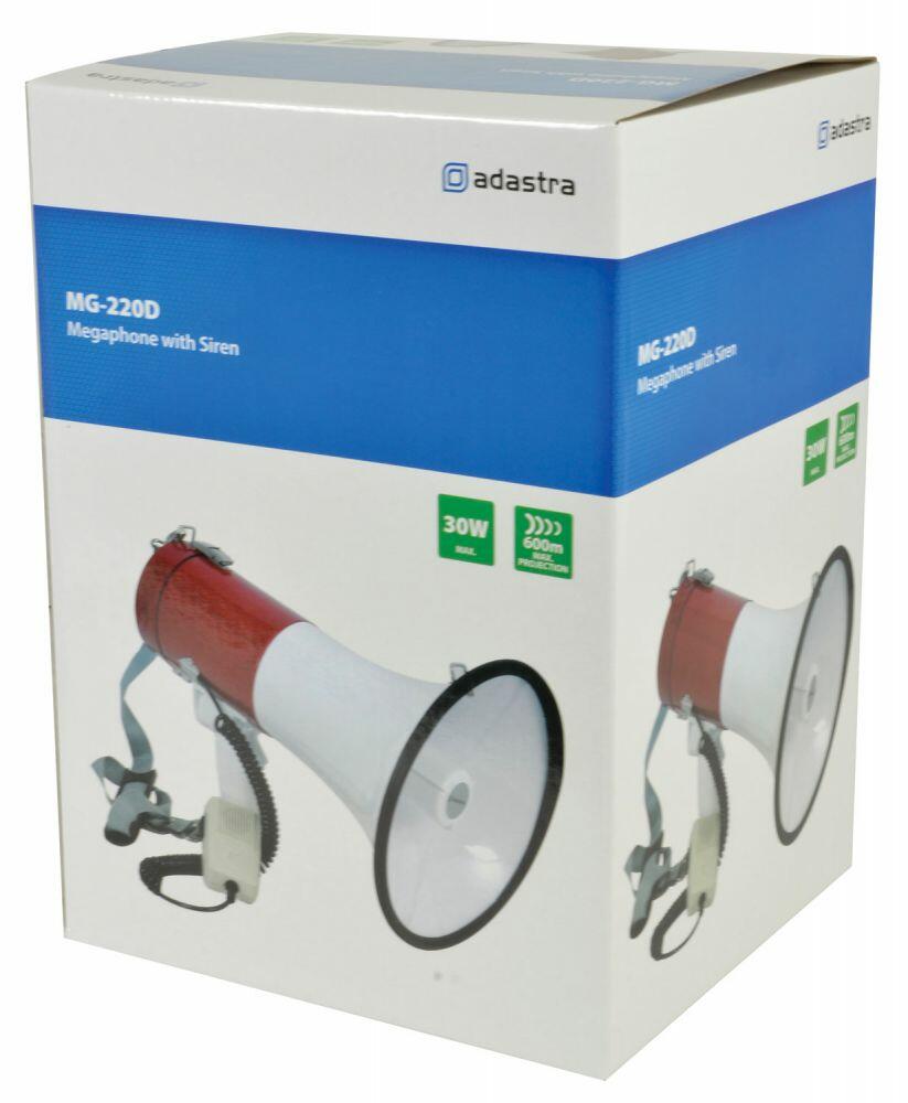 Adastra MG-220D 30W Megaphone with Siren. - 952.019UK