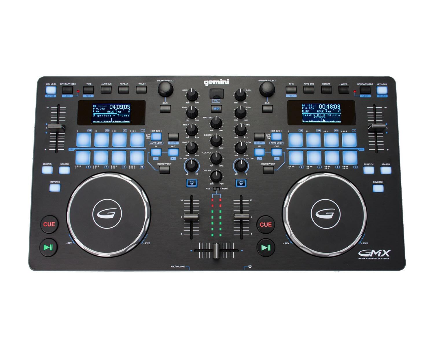 Gemini GMX Compact DJ Controller with Performance Pads
