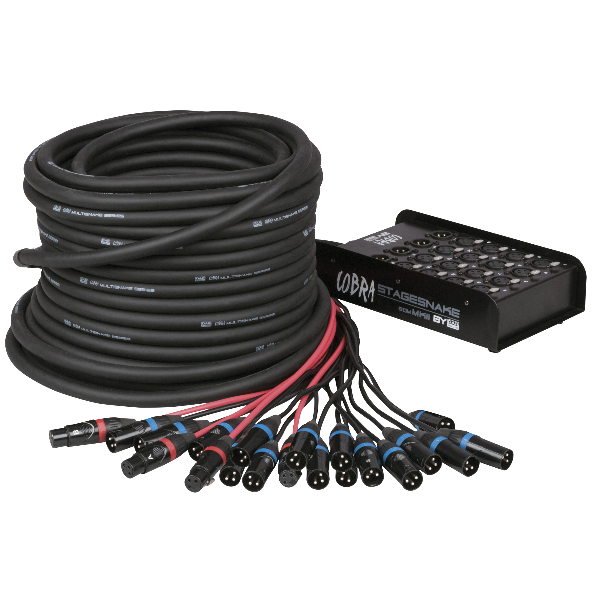 DAP CobraX 16/4 StageSnake - 16 Input / 4 Output - 30m