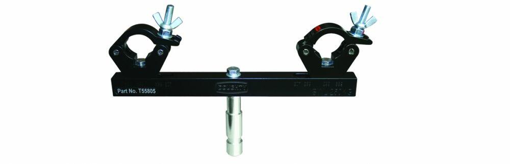 Doughty T55805 Solid Fixed Truss Adaptor (Black) (250Kg)