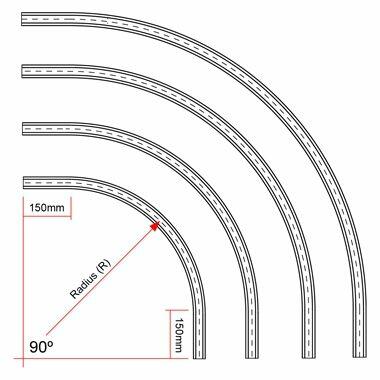 Doughty T81060 Doughty Rail - Curve R60 - (Silver)