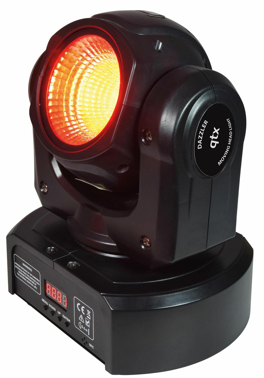QTX Dazzler LED RGBWA Moving Head, 80w, 150.466UK