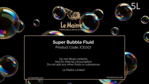 Le Maitre ICE007 Super Bubble Fluid - 5 Litres