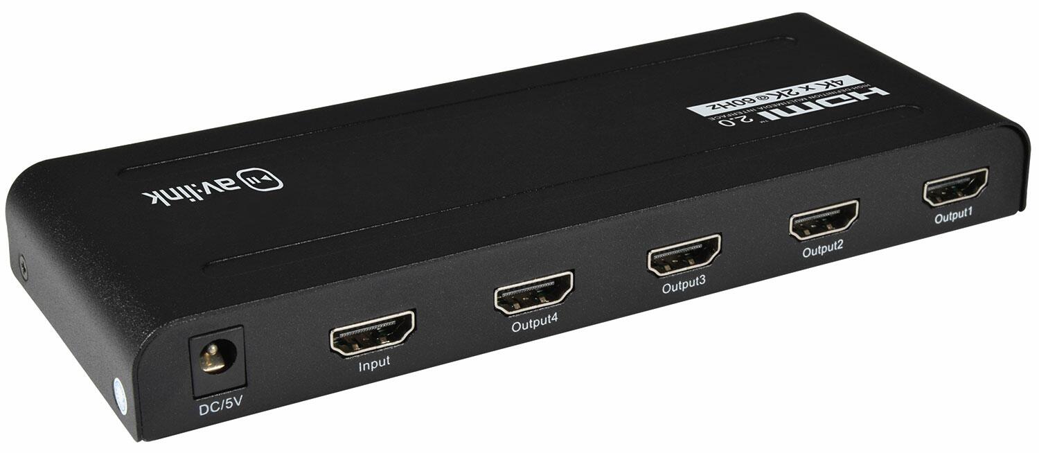 AV:Link HDMI V2.0 4K Splitter 1x4 - 128.846UK
