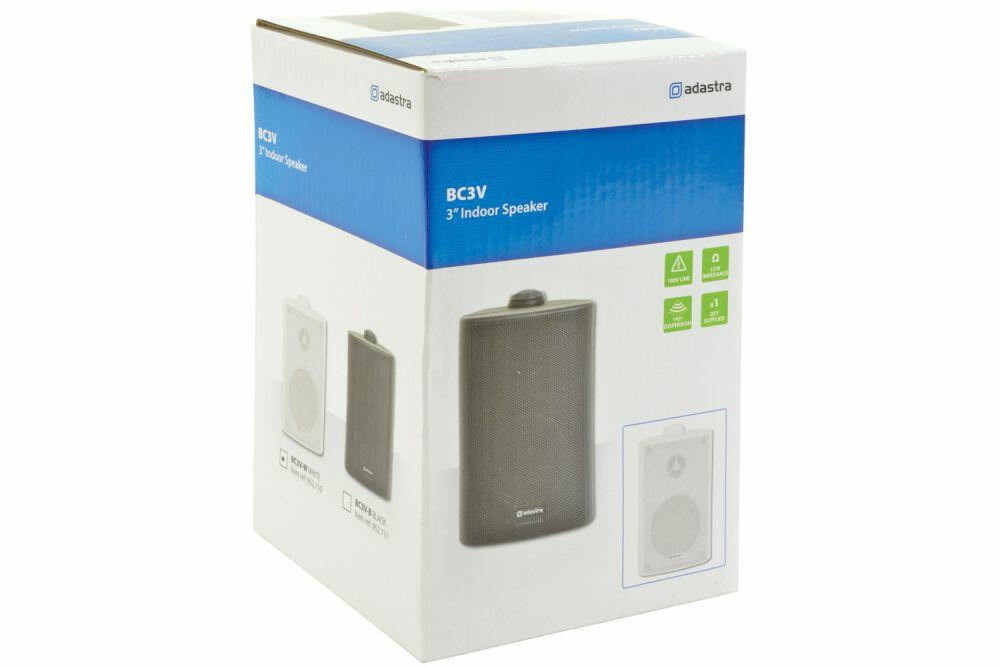 Adastra BC3V-W 100v 3" Background Music Speaker, White - 952.710UK