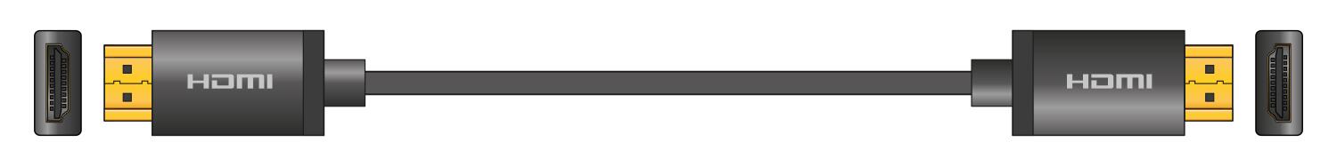 AV:Link 4K Colour Shell HDMI Lead 5.0m Black  - 112.225UK
