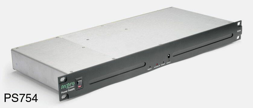 Tecpro PS754 Rack Mount Power Supply/Booster, Dual Circuit