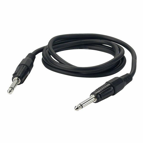 DAP Jack to Jack Mono Black 1.5mtr Mic/linecable