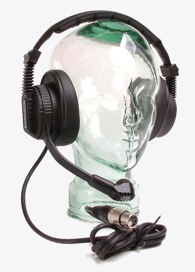 TecPro DMH320 Dual muff headset, XLR 5 pin, 27-320