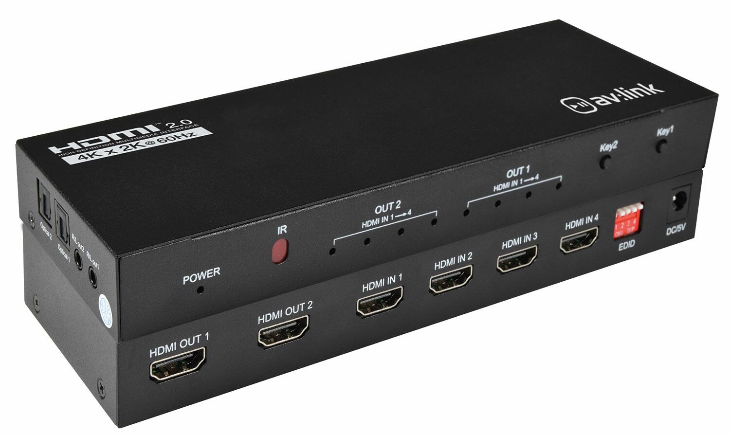 AV:Link 4K HDMI 2.0 Matrix 4x2 - 128.849UK