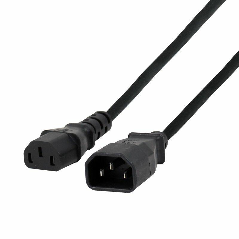 LEDJ 1m IEC Male - IEC Female Cable