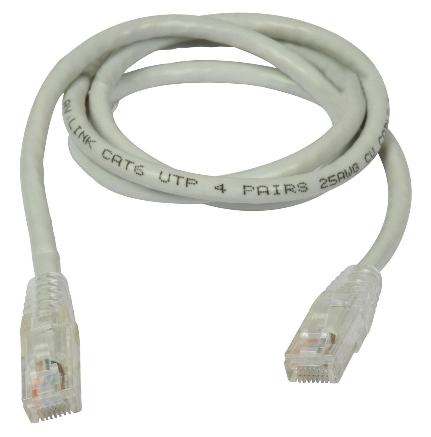 AV:Link Cat6 Patch Lead UTP RJ45 plug to RJ45 plug - 3m - 113.134UK