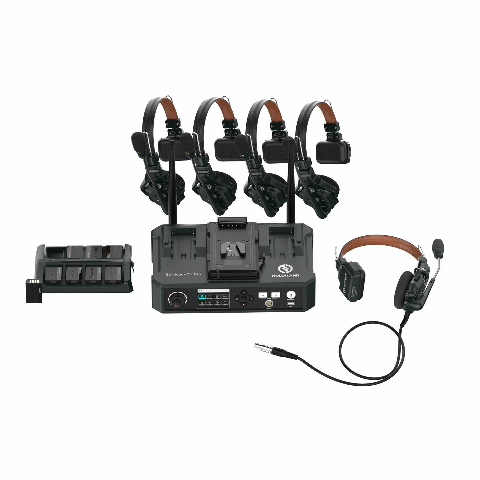 HOLLYLAND Solidcom C1 Pro 5 Way Comms System (1C Pro HUB 4S)
