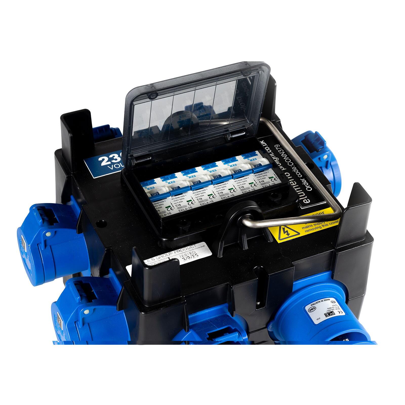 32a Command Distribution Box Elumen8 IMST Distribution Box 32A 240V In 6 x 16A RCBO