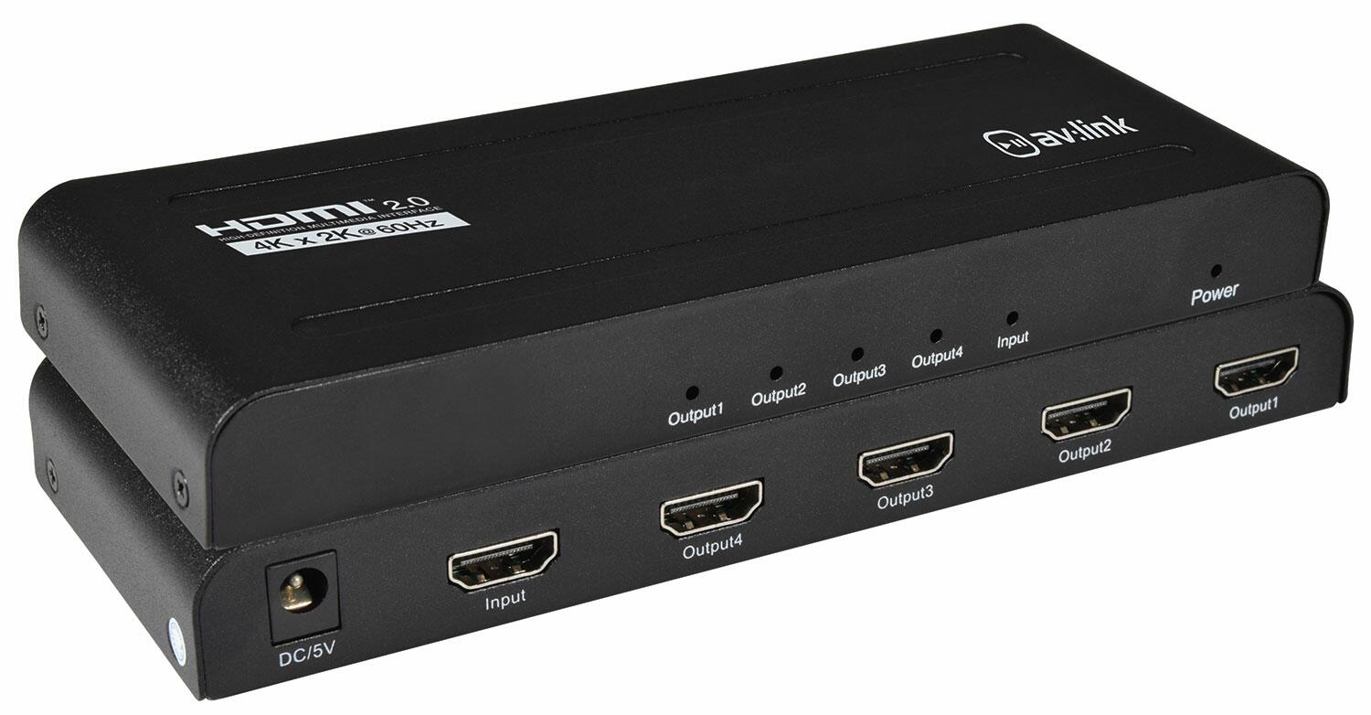 AV:Link HDMI V2.0 4K Splitter 1x4 - 128.846UK