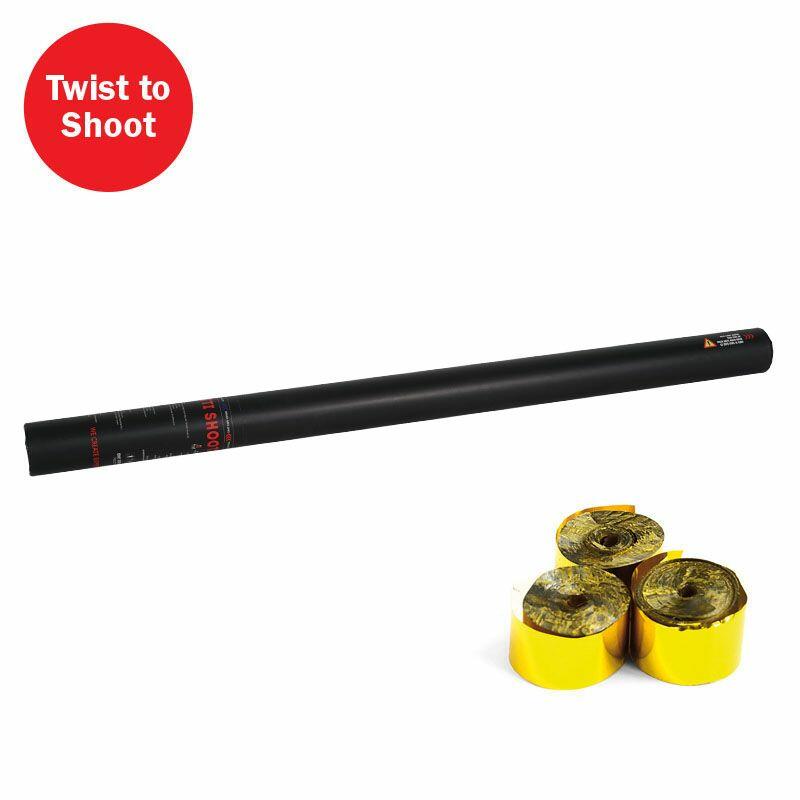Equinox Handheld Streamer Cannon 80cm Gold Metallic