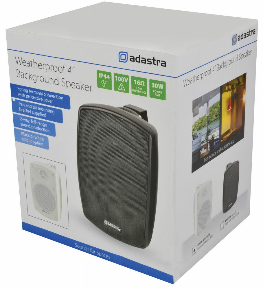 Adastra BH4V-W 100V Background Music Speaker IP44 White - 952.612UK