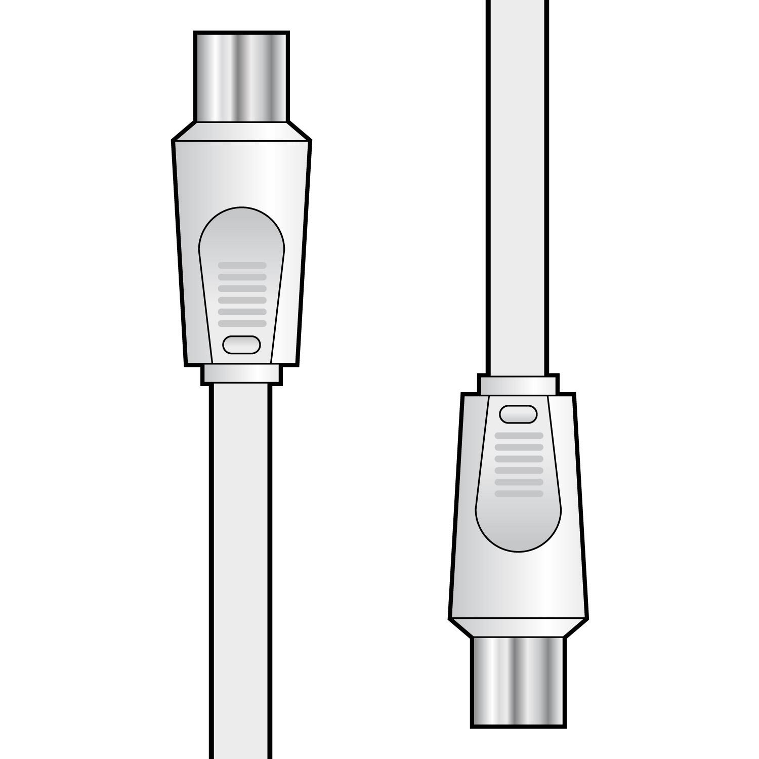 AV:Link Coaxial plug to plug lead - 10m - 112.006UK