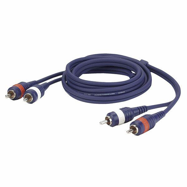 DAP 2 RCA Male/2 RCA Male  6 mtr Line/Instrumentcable