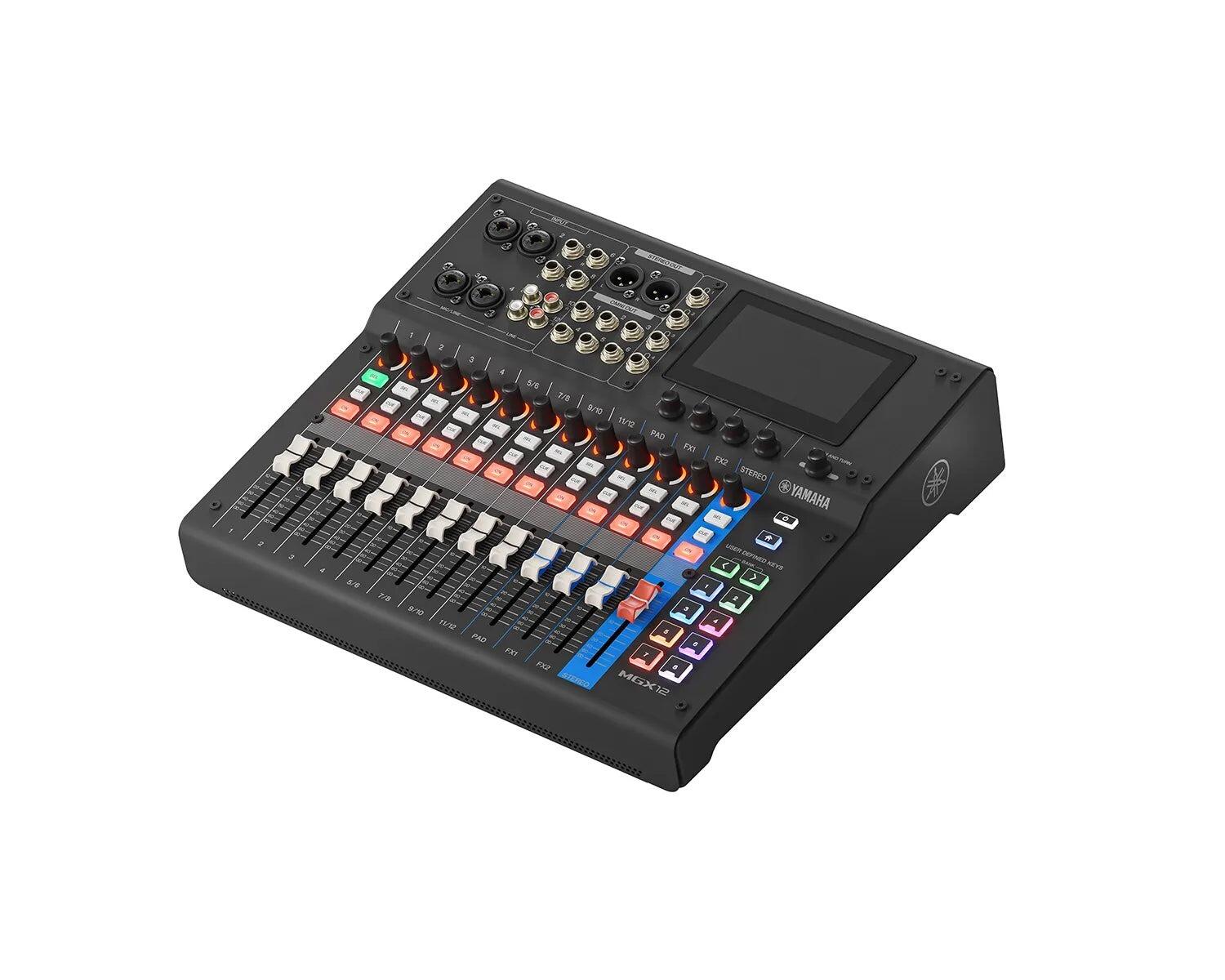 Yamaha MGX12 B 12-Ch Mixing Console 4 Combo Line - Black