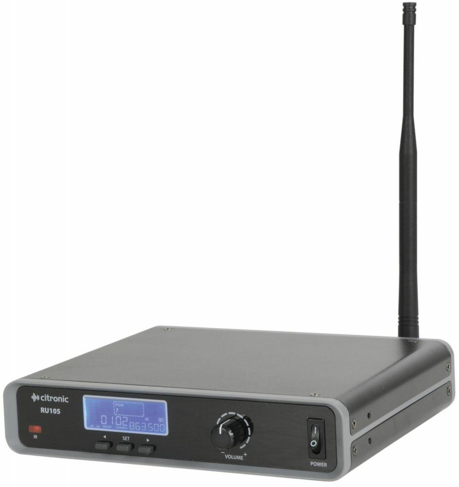 Citronic RU105-N Tuneable Dual UHF Beltpack Microphone System 171.973UK