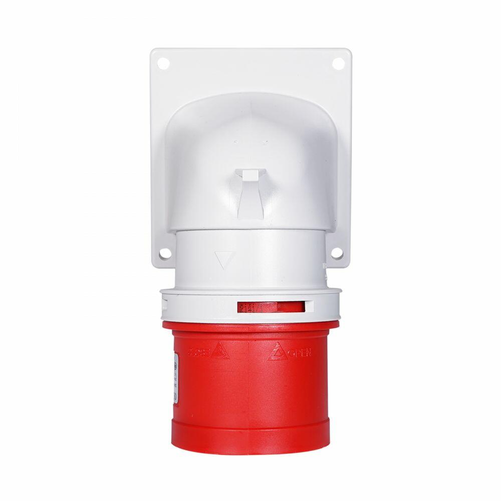 PCE 32A 415V 3P+N+E Angled Appliance Inlet (77725-6)