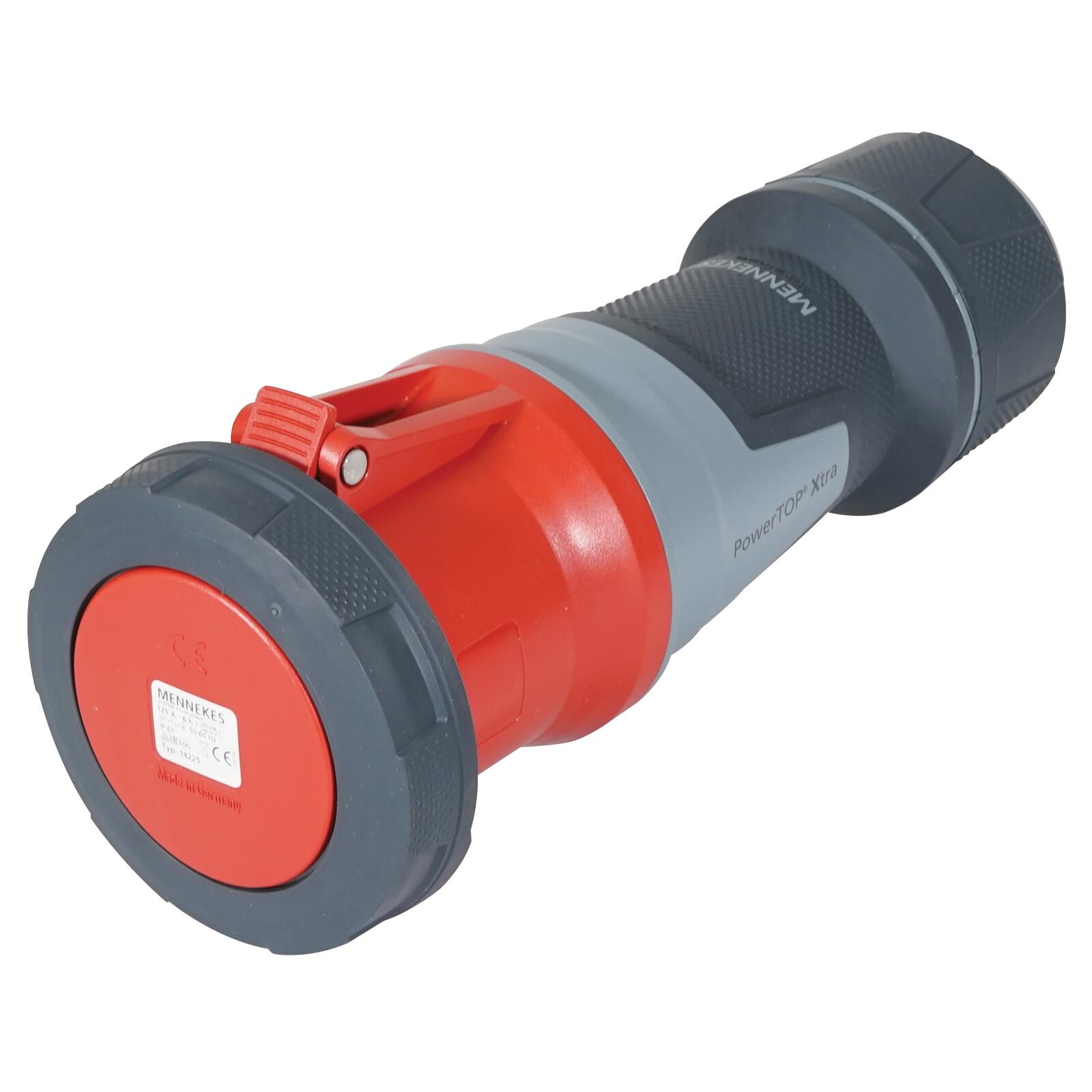 20 meter CEE verlengkabel 32A 5-polig 2,5mm² 400V zwart IP44 Mennekes PowerTop Xtra contacten