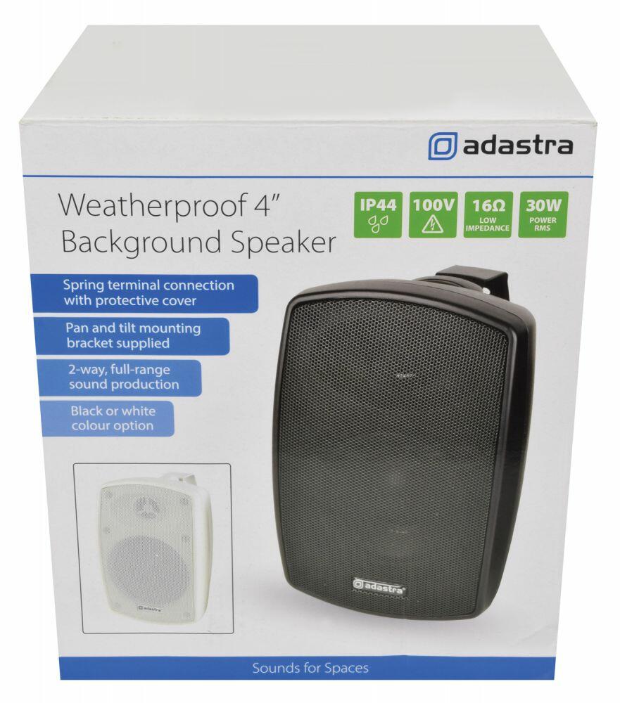 Adastra BH4V-W 100V Background Music Speaker IP44 White - 952.612UK
