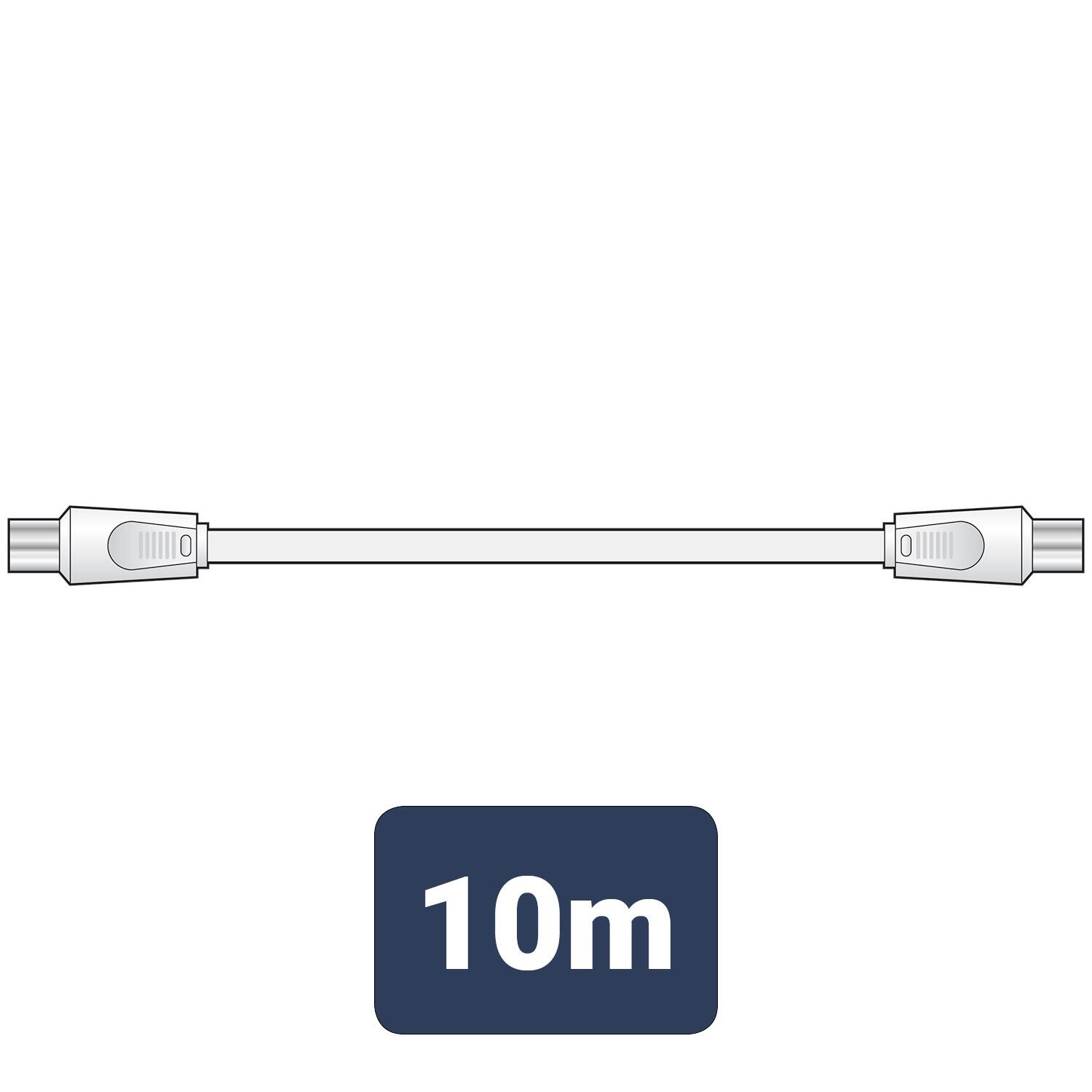 AV:Link Coaxial plug to plug lead - 10m - 112.006UK