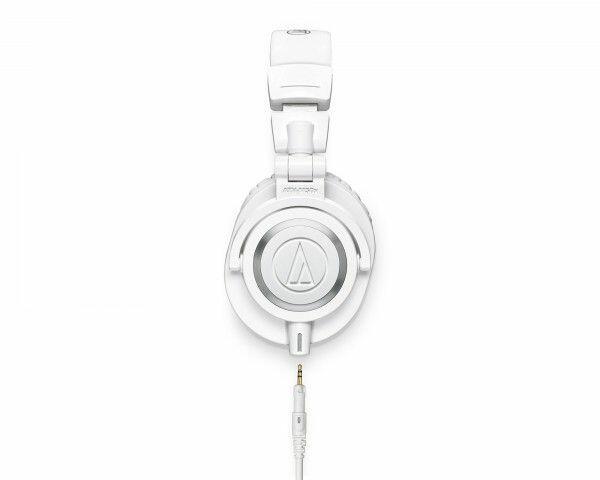 Audio-Technica ATH-M 50 xWH Professional Studio Monitorヘッドフォン、25ドル.comギフトカード付き Ath M50x Headphones Audio Technica Wired Headset Audio-Technica