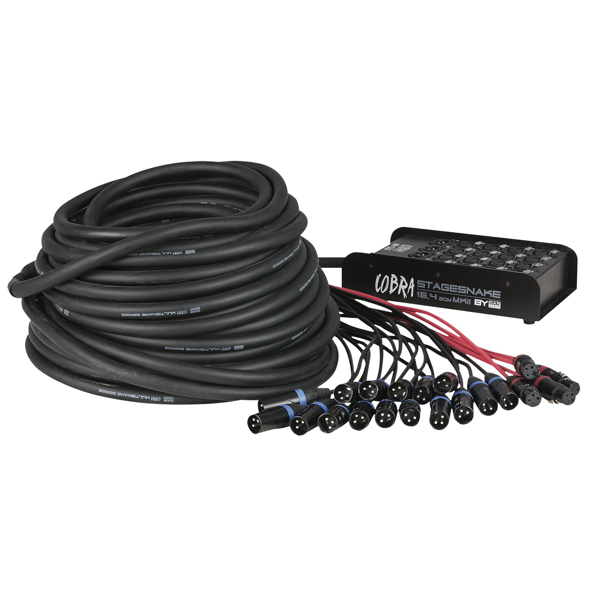 DAP CobraX 24/4 StageSnake - 24 Inputs / 4 Outputs - 30m