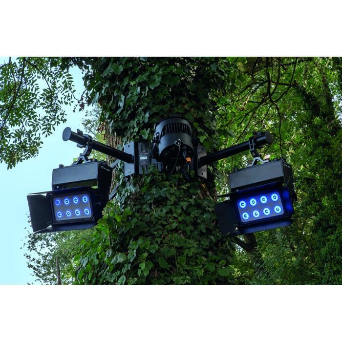 Outdoor Event Lighting Rigging Solutions for Trees & Ground