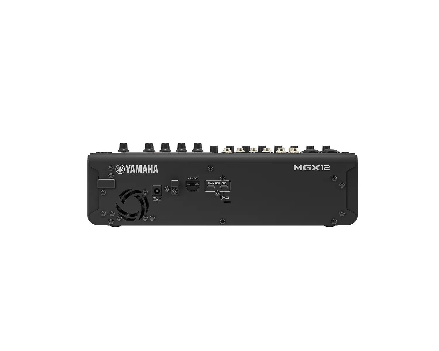 Yamaha MGX12 B 12-Ch Mixing Console 4 Combo Line - Black