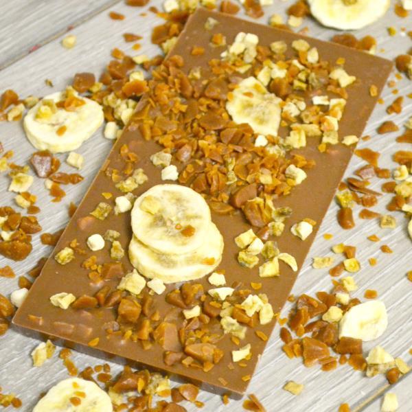 Banoffee Inclusion milk chocolate bar