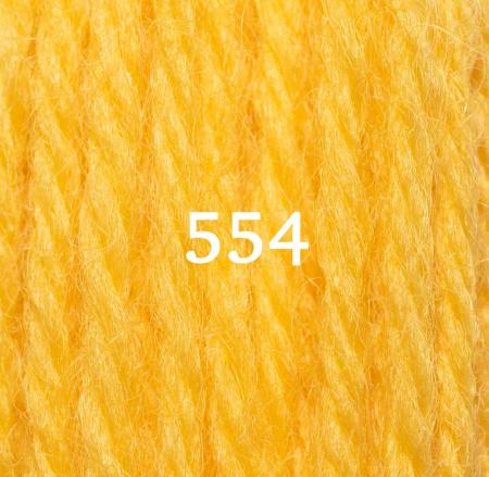 Appletons Crewel Wool (2-ply) Skein -  Bright Yellow 554