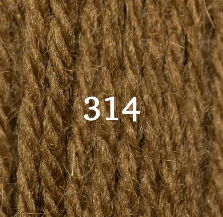 Appletons Crewel Wool (2-ply) Skein -  Brown Olive 314