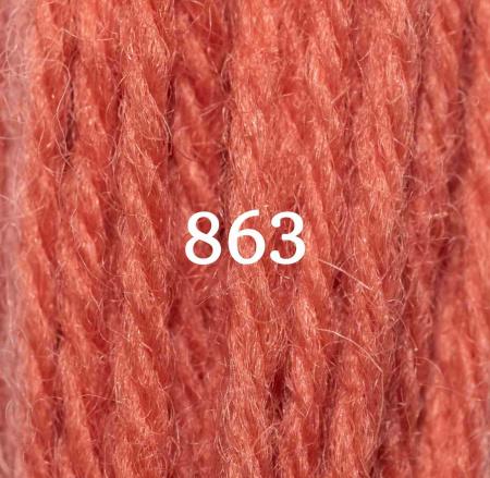 Appletons Crewel Wool (2-ply) Skein - Coral 863