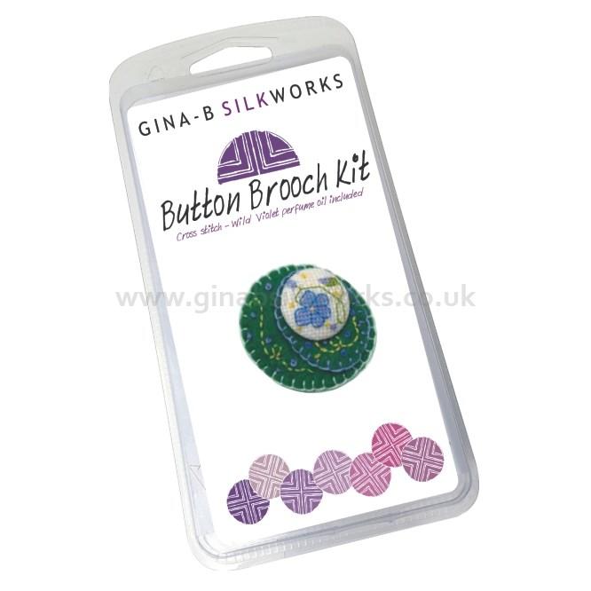 Perfumed Button Brooch Kit Violet