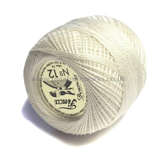 Finca Perle Cotton Ball - Size 12 - # 3000 (Cream)